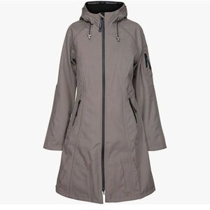 Women's ILSE JACOBSEN HORNBAEK Rain 37L Raincoat-Dark Ash-EU 42 (US12)